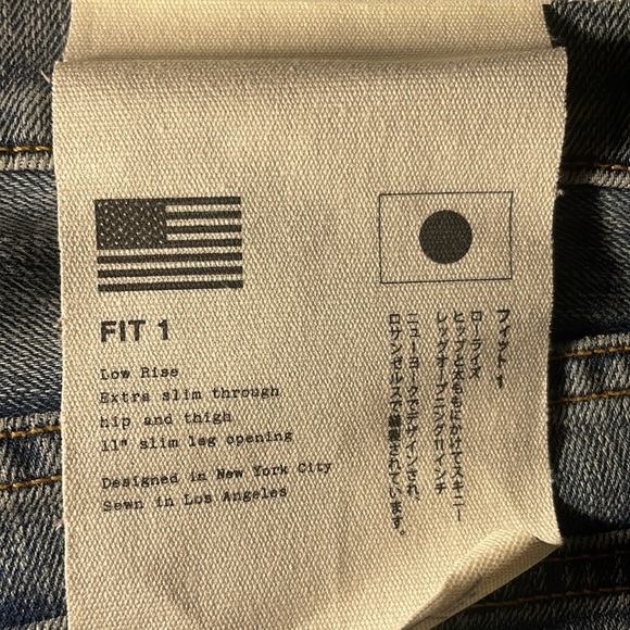 NWT- $250 rag & bone- 33 extra slim jeans - Picture 6 of 7